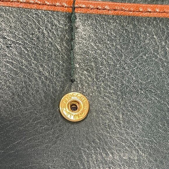 CELINE Vintage Dark Green Leather Bifold Long Wallet - Preowned - Picture 13 of 15